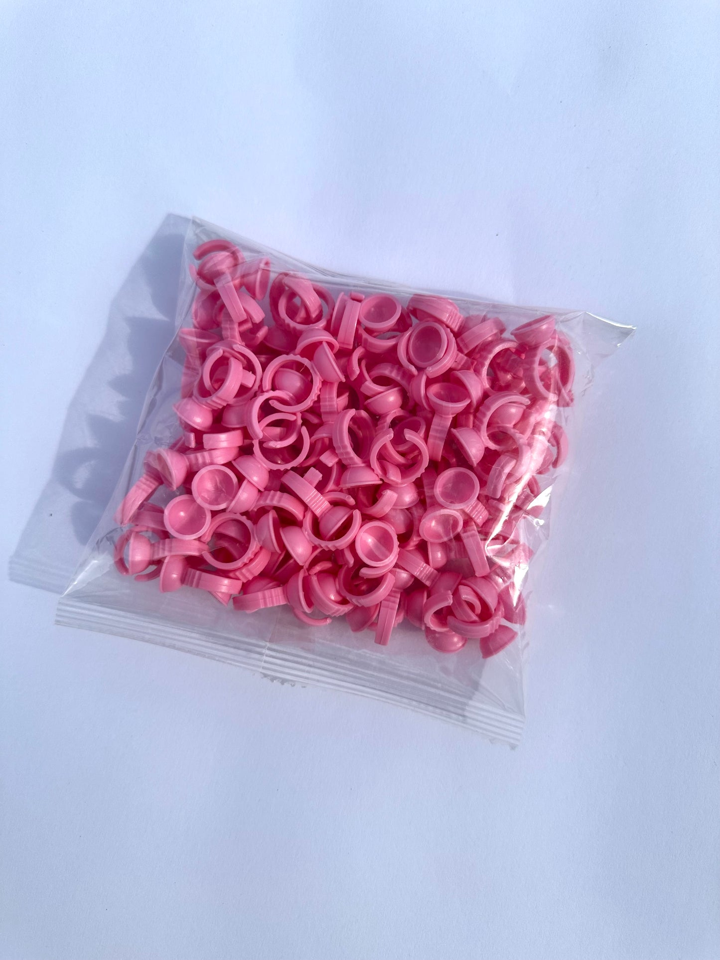 Pink Glue Ring - 100 Pack