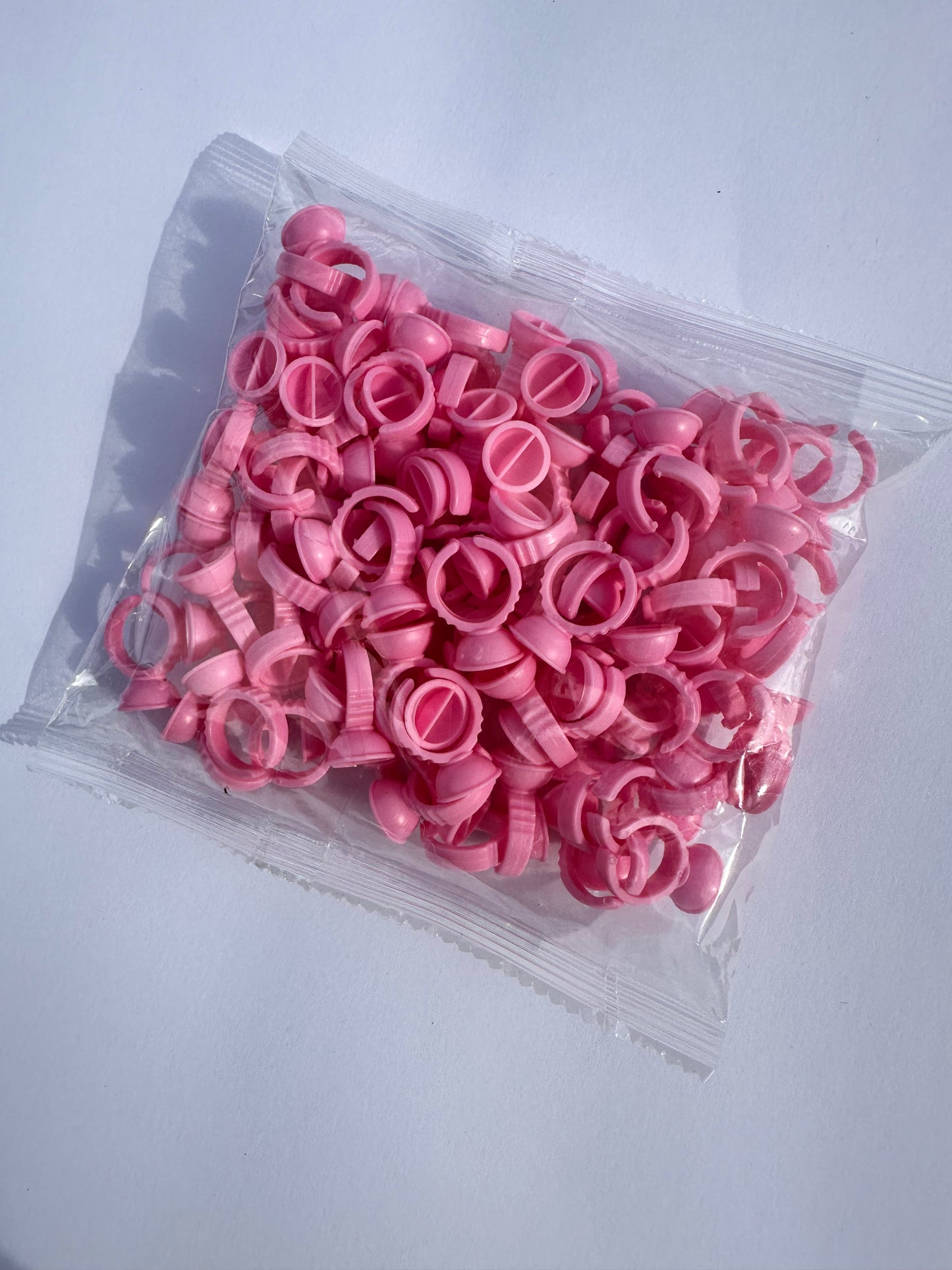 Pink Glue Ring - 100 Pack