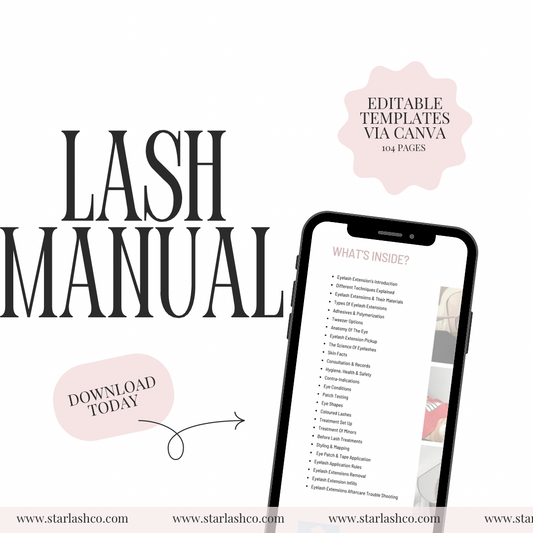 Lash Extension Course Manual - Downloadable